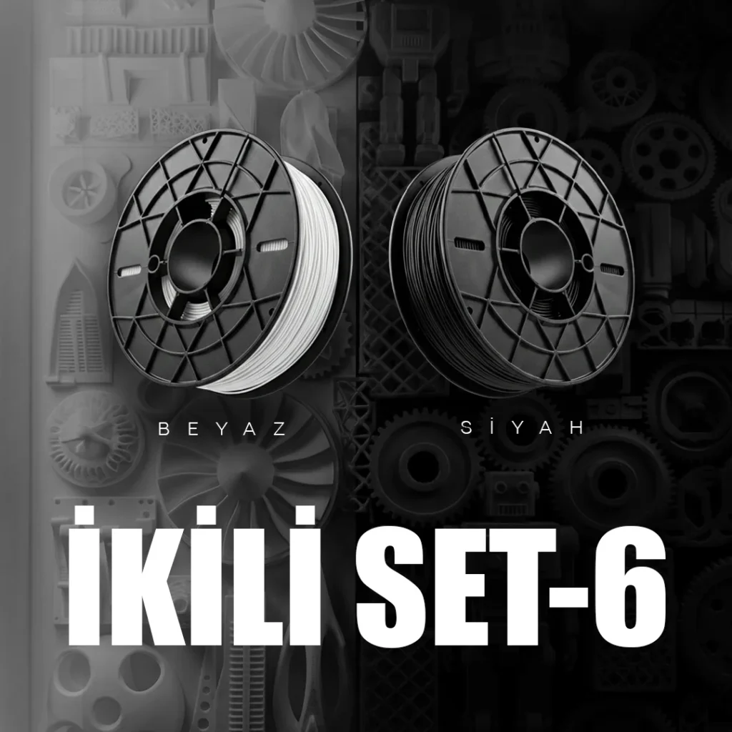 Plus PLA Filament Beyaz & Siyah 2Kg
